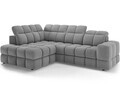 Coltar extensibil stanga 3 locuri ELTAP, Bronon, 296x200x109 cm, lemn/tesatura boucle, gri deschis