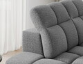Coltar extensibil stanga 3 locuri ELTAP, Bronon, 296x200x109 cm, lemn/tesatura boucle, gri deschis
