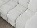 Coltar extensibil stanga 3 locuri ELTAP, Bronon, 296x200x109 cm, lemn/tesatura boucle, alb
