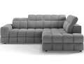 Coltar extensibil dreapta 3 locuri ELTAP, Bronon, 296x200x109 cm, lemn/tesatura boucle, gri deschis