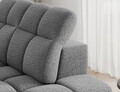 Coltar extensibil dreapta 3 locuri ELTAP, Bronon, 296x200x109 cm, lemn/tesatura boucle, gri deschis