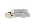 Coltar extensibil dreapta 3 locuri ELTAP, Bronon, 296x200x109 cm, lemn/tesatura boucle, gri deschis