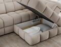 Coltar extensibil dreapta 3 locuri ELTAP, Bronon, 296x200x109 cm, lemn/tesatura boucle, bej