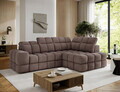 Coltar extensibil dreapta 3 locuri ELTAP, Bronon, 296x200x109 cm, lemn/tesatura boucle, maro
