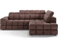 Coltar extensibil dreapta 3 locuri ELTAP, Bronon, 296x200x109 cm, lemn/tesatura boucle, maro