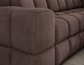 Coltar extensibil dreapta 3 locuri ELTAP, Bronon, 296x200x109 cm, lemn/tesatura boucle, maro