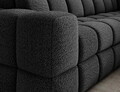 Coltar extensibil dreapta 3 locuri ELTAP, Bronon, 296x200x109 cm, lemn/tesatura boucle, gri inchis