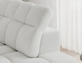 Coltar extensibil dreapta 3 locuri ELTAP, Bronon, 296x200x109 cm, lemn/tesatura boucle, alb