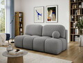 Canapea extensibila 2 locuri ELTAP, Nuwia, 200x102x100 cm, lemn/tesatura boucle, gri