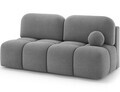 Canapea extensibila 2 locuri ELTAP, Nuwia, 200x102x100 cm, lemn/tesatura boucle, gri
