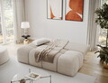 Canapea extensibila 2 locuri ELTAP, Nuwia, 200x102x100 cm, lemn/catifea din poliester, bej deschis