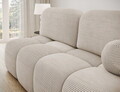 Canapea extensibila 2 locuri ELTAP, Nuwia, 200x102x100 cm, lemn/catifea din poliester, bej deschis