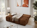 Canapea extensibila 2 locuri ELTAP, Nuwia, 200x102x100 cm, lemn/plush din poliester, caramiziu