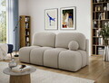 Canapea extensibila 2 locuri ELTAP, Nuwia, 200x102x100 cm, lemn/tesatura boucle, bej