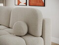 Canapea extensibila 2 locuri ELTAP, Nuwia, 200x102x100 cm, lemn/tesatura boucle, bej