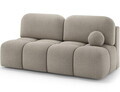 Canapea extensibila 2 locuri ELTAP, Nuwia, 200x102x100 cm, lemn/tesatura boucle, bej