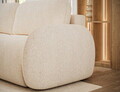 Canapea extensibila 3 locuri ELTAP, Avuela, 250x105x94 cm, lemn/tesatura chenille, bej deschis