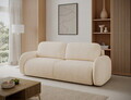 Canapea extensibila 3 locuri ELTAP, Avuela, 250x105x94 cm, lemn/tesatura chenille, bej deschis