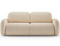 Canapea extensibila 3 locuri ELTAP, Avuela, 250x105x94 cm, lemn/tesatura chenille, bej deschis