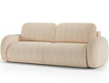 Canapea extensibila 3 locuri ELTAP, Avuela, 250x105x94 cm, lemn/tesatura chenille, bej deschis