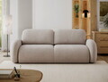 Canapea extensibila 3 locuri ELTAP, Avuela, 250x105x94 cm, lemn/tesatura boucle, bej