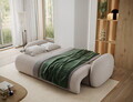 Canapea extensibila 3 locuri ELTAP, Avuela, 250x105x94 cm, lemn/tesatura boucle, bej