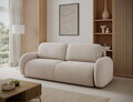 Canapea extensibila 3 locuri ELTAP, Avuela, 250x105x94 cm, lemn/tesatura boucle, bej