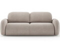 Canapea extensibila 3 locuri ELTAP, Avuela, 250x105x94 cm, lemn/tesatura boucle, bej