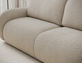 Canapea extensibila 3 locuri ELTAP, Avuela, 250x105x94 cm, lemn/tesatura boucle, bej