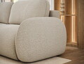 Canapea extensibila 3 locuri ELTAP, Avuela, 250x105x94 cm, lemn/tesatura boucle, bej