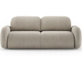 Canapea extensibila 3 locuri ELTAP, Avuela, 250x105x94 cm, lemn/tesatura boucle, bej
