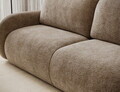Canapea extensibila 3 locuri ELTAP, Avuela, 250x105x94 cm, lemn/tesatura chenille, maro deschis