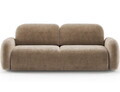 Canapea extensibila 3 locuri ELTAP, Avuela, 250x105x94 cm, lemn/tesatura chenille, maro deschis