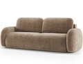 Canapea extensibila 3 locuri ELTAP, Avuela, 250x105x94 cm, lemn/tesatura chenille, maro deschis