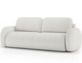 Canapea extensibila 3 locuri ELTAP, Avuela, 250x105x94 cm, lemn/tesatura boucle, alb