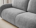 Canapea extensibila 3 locuri ELTAP, Avuela, 250x105x94 cm, lemn/tesatura chenille, gri