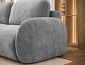 Canapea extensibila 3 locuri ELTAP, Avuela, 250x105x94 cm, lemn/tesatura chenille, gri