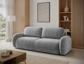 Canapea extensibila 3 locuri ELTAP, Avuela, 250x105x94 cm, lemn/tesatura chenille, gri