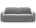 Canapea extensibila 3 locuri ELTAP, Avuela, 250x105x94 cm, lemn/tesatura chenille, gri