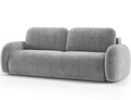 Canapea extensibila 3 locuri ELTAP, Avuela, 250x105x94 cm, lemn/tesatura chenille, gri