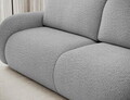 Canapea extensibila 3 locuri ELTAP, Avuela, 250x105x94 cm, lemn/tesatura boucle, gri