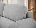 Canapea extensibila 3 locuri ELTAP, Avuela, 250x105x94 cm, lemn/tesatura boucle, gri