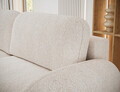 Canapea extensibila 3 locuri ELTAP, Avuela, 250x105x94 cm, lemn/tesatura chenille, alb murdar