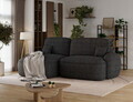 Coltar extensibil stanga 3 locuri ELTAP, Tesalia, 240x150x93 cm, lemn/tesatura boucle, gri inchis