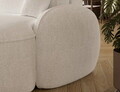 Coltar extensibil stanga 3 locuri ELTAP, Tesalia, 240x150x93 cm, lemn/tesatura boucle, alb