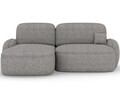Coltar extensibil stanga 3 locuri ELTAP, Tesalia, 240x150x93 cm, lemn/tesatura boucle, gri