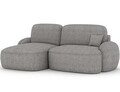 Coltar extensibil stanga 3 locuri ELTAP, Tesalia, 240x150x93 cm, lemn/tesatura boucle, gri