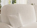 Coltar extensibil dreapta 3 locuri ELTAP, Tesalia, 240x150x93 cm, lemn/tesatura boucle, alb