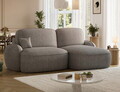 Coltar extensibil dreapta 3 locuri ELTAP, Tesalia, 240x150x93 cm, lemn/tesatura boucle, gri