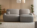 Coltar extensibil dreapta 3 locuri ELTAP, Tesalia, 240x150x93 cm, lemn/tesatura boucle, gri